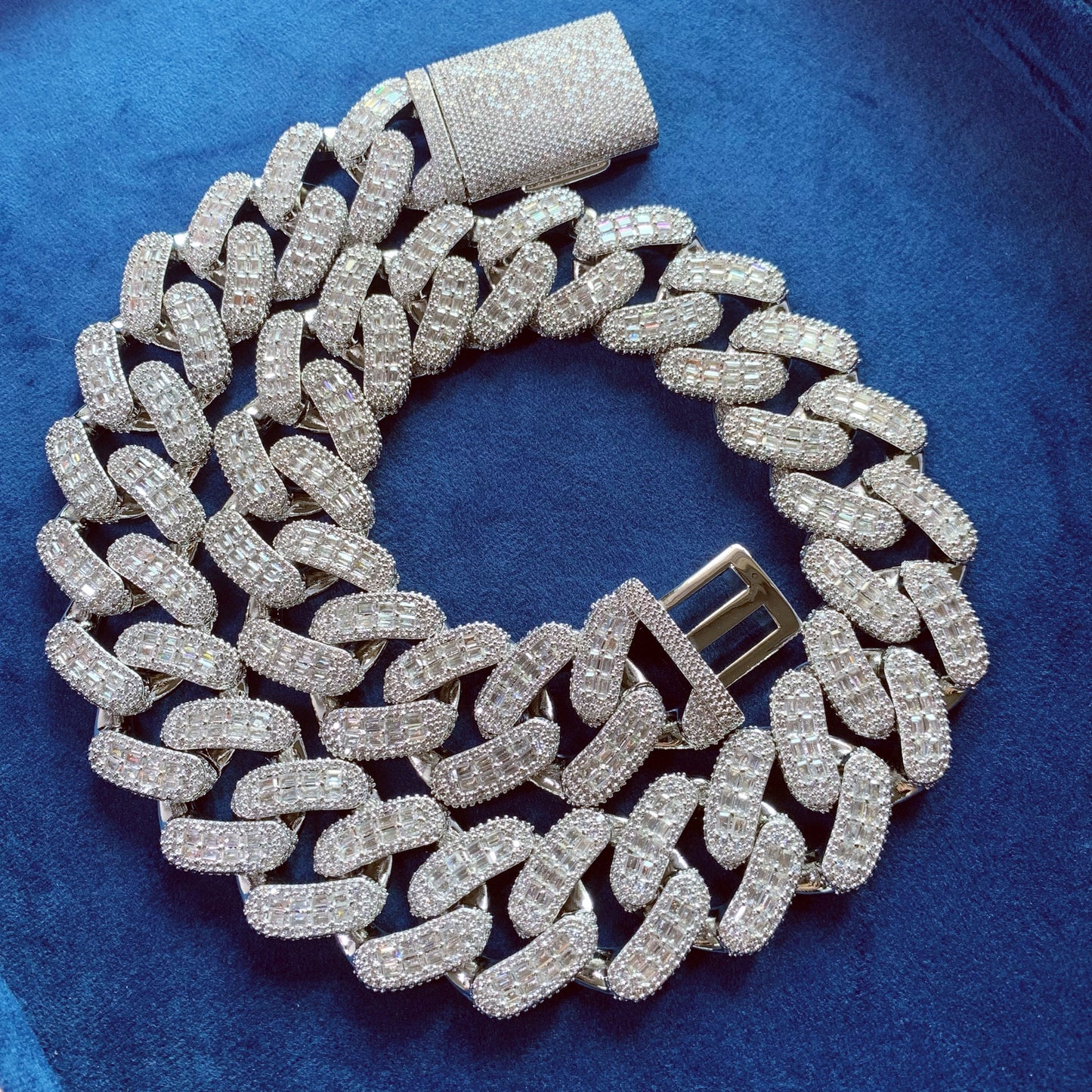 28MM luxury diamond cuban chain necklace for men