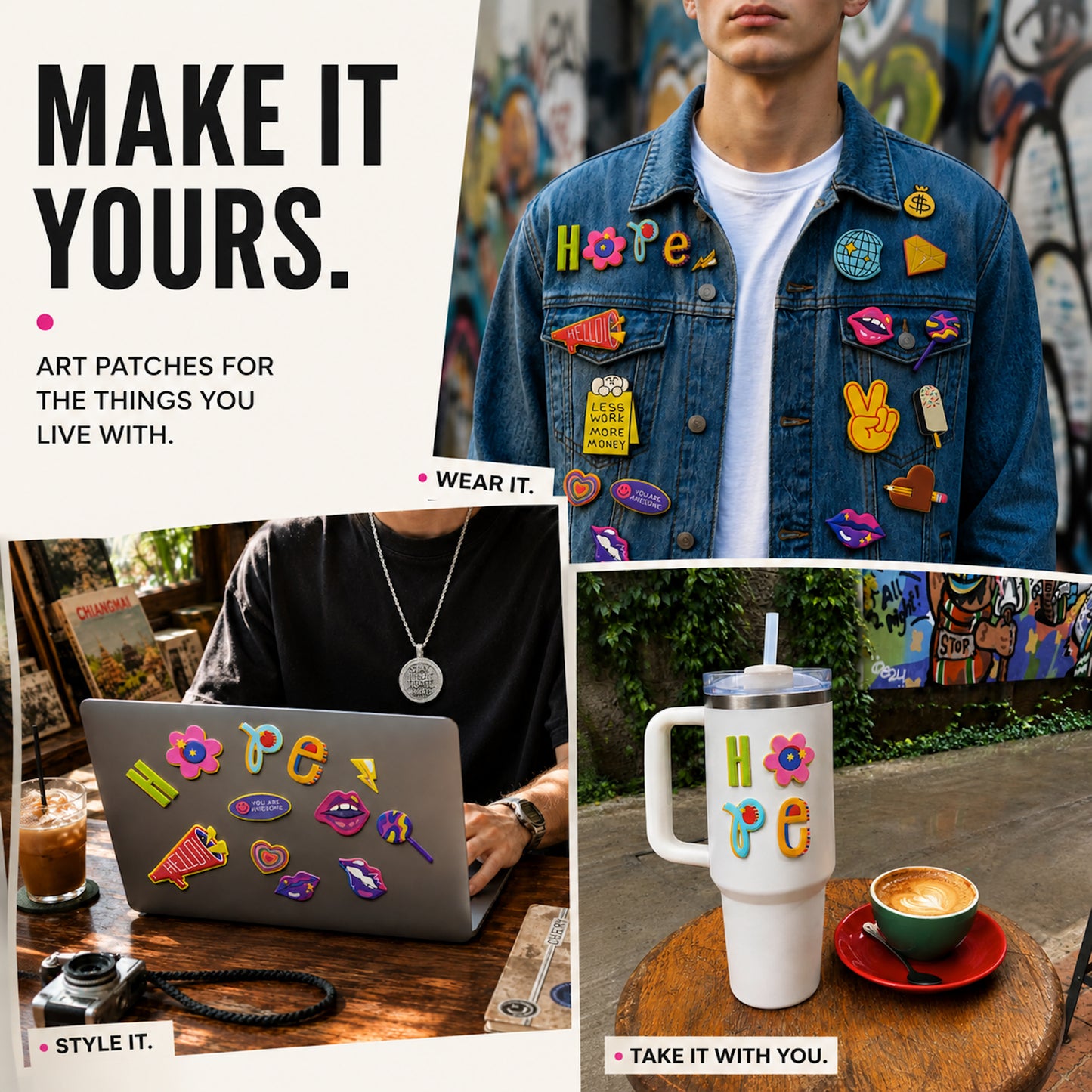 ART PATCH | Textured Aesthetic Sticker Patches