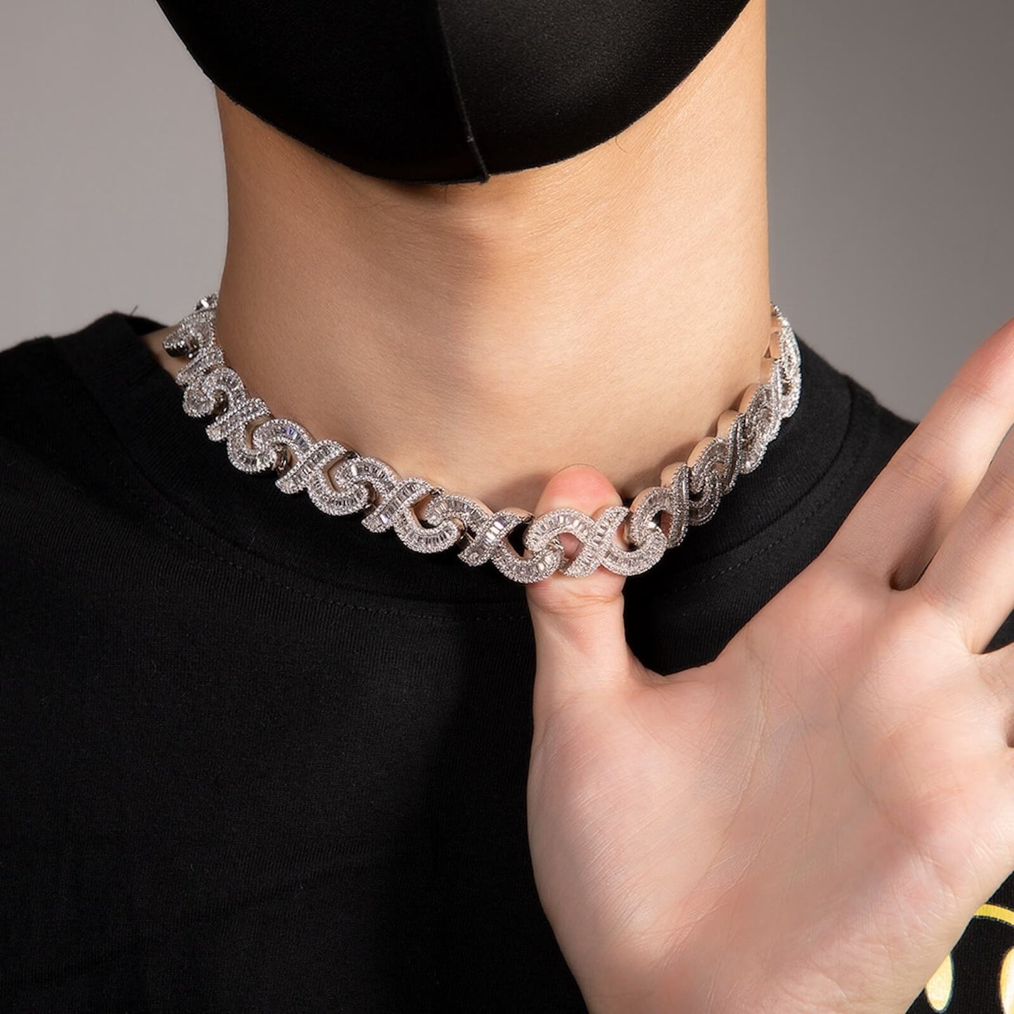 men's miami cuban link ice diamond chain necklace vvs cz lab diamond