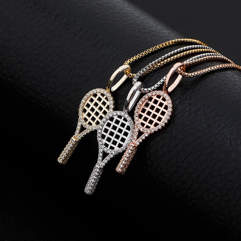 women‘s bling silver pendant necklace