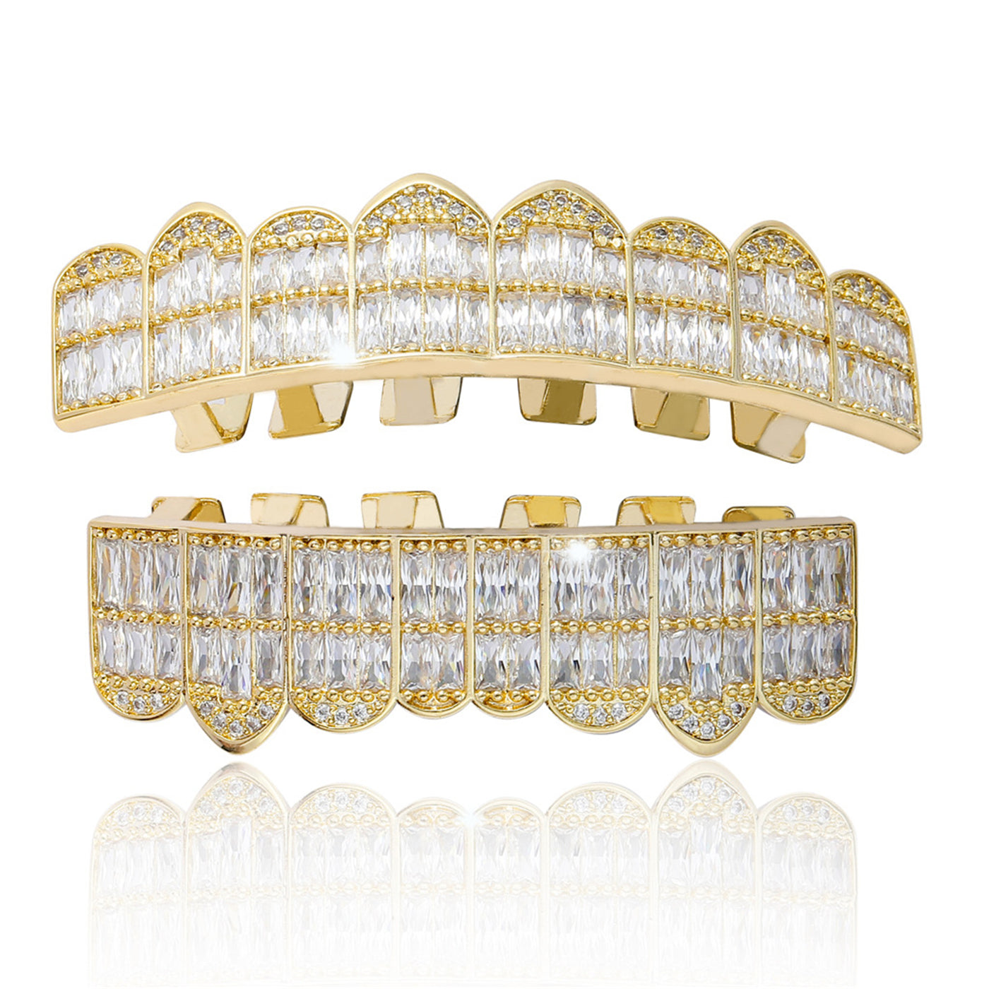 LINE IT UP | Baguette CZ Grillz Set