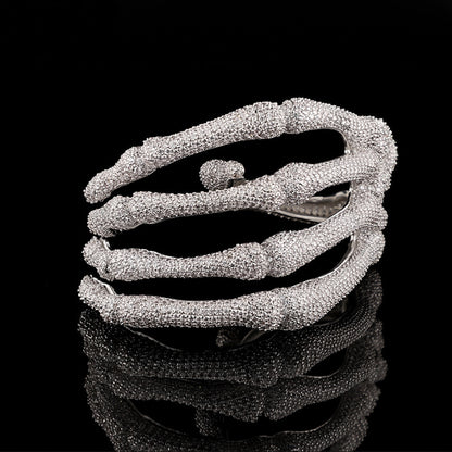 Skeletal Hand Cuff Bracelet – Dark Luxury Statement Jewelry
