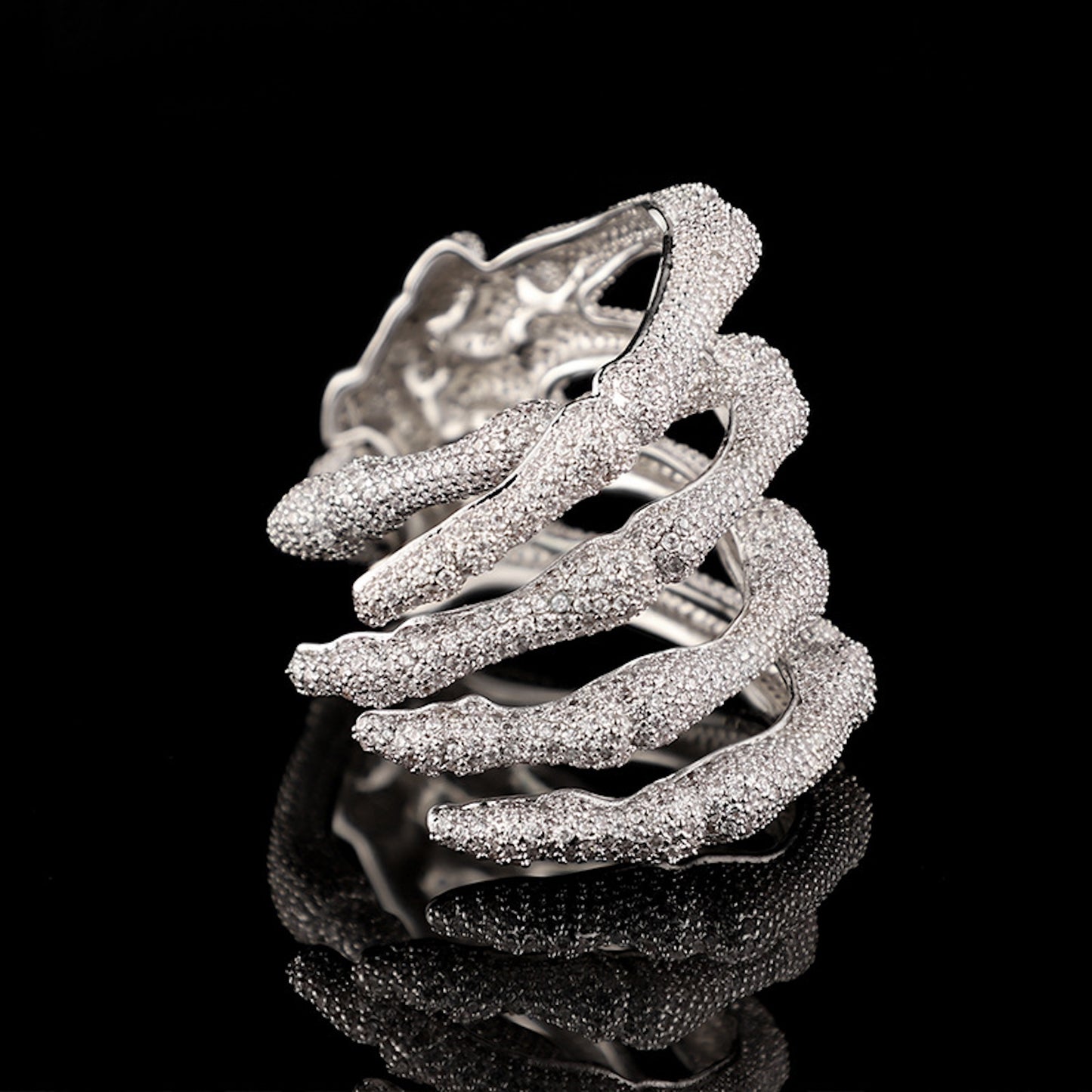 Skeletal Hand Cuff Bracelet – Dark Luxury Statement Jewelry