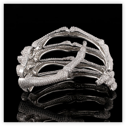 Skeletal Hand Cuff Bracelet – Dark Luxury Statement Jewelry