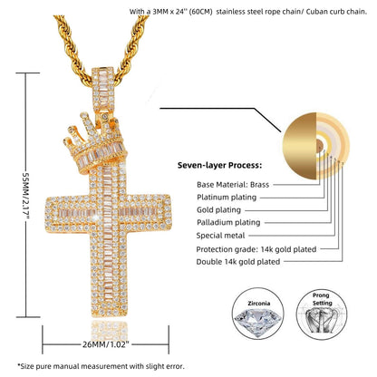Dimensions and specifications of ICEDIAMOND STAND TALL pendant necklace
