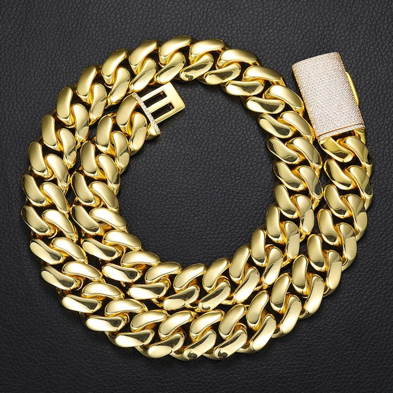 men's 18k gold chain necklace