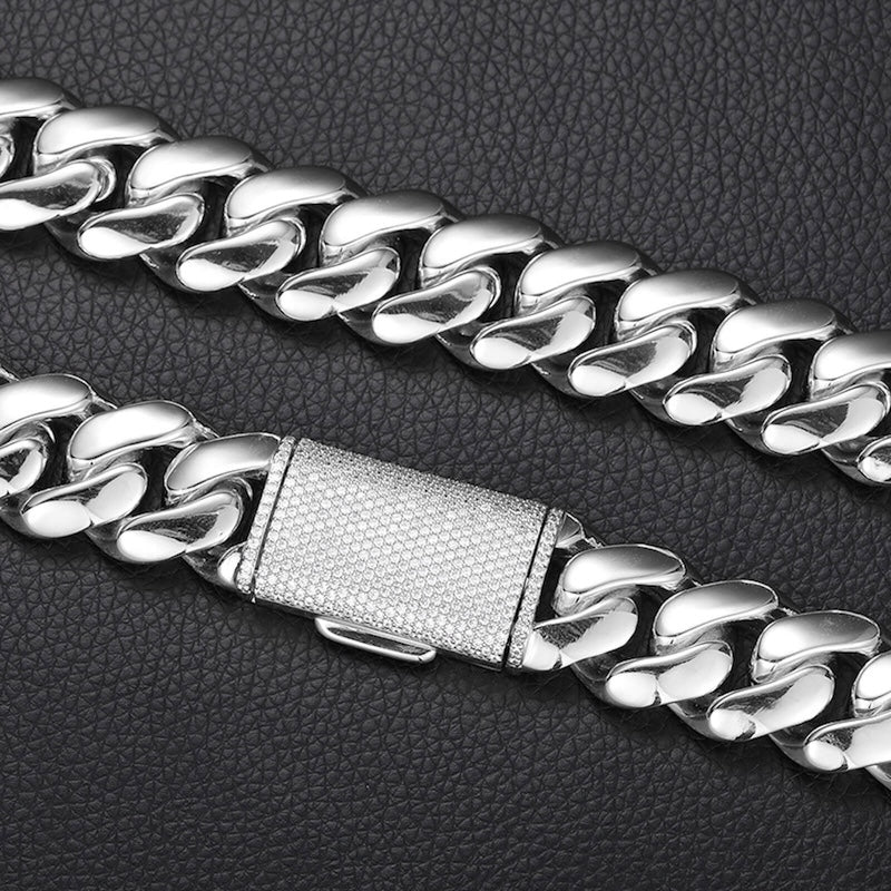 high-quality iced out cuban link chains for men