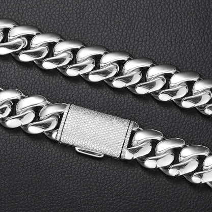 high-quality iced out cuban link chains for men