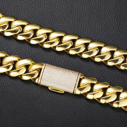 men's huge chains iced out bling diamond