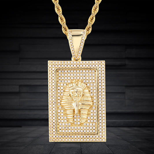 Men's dog tag pendant chain necklace