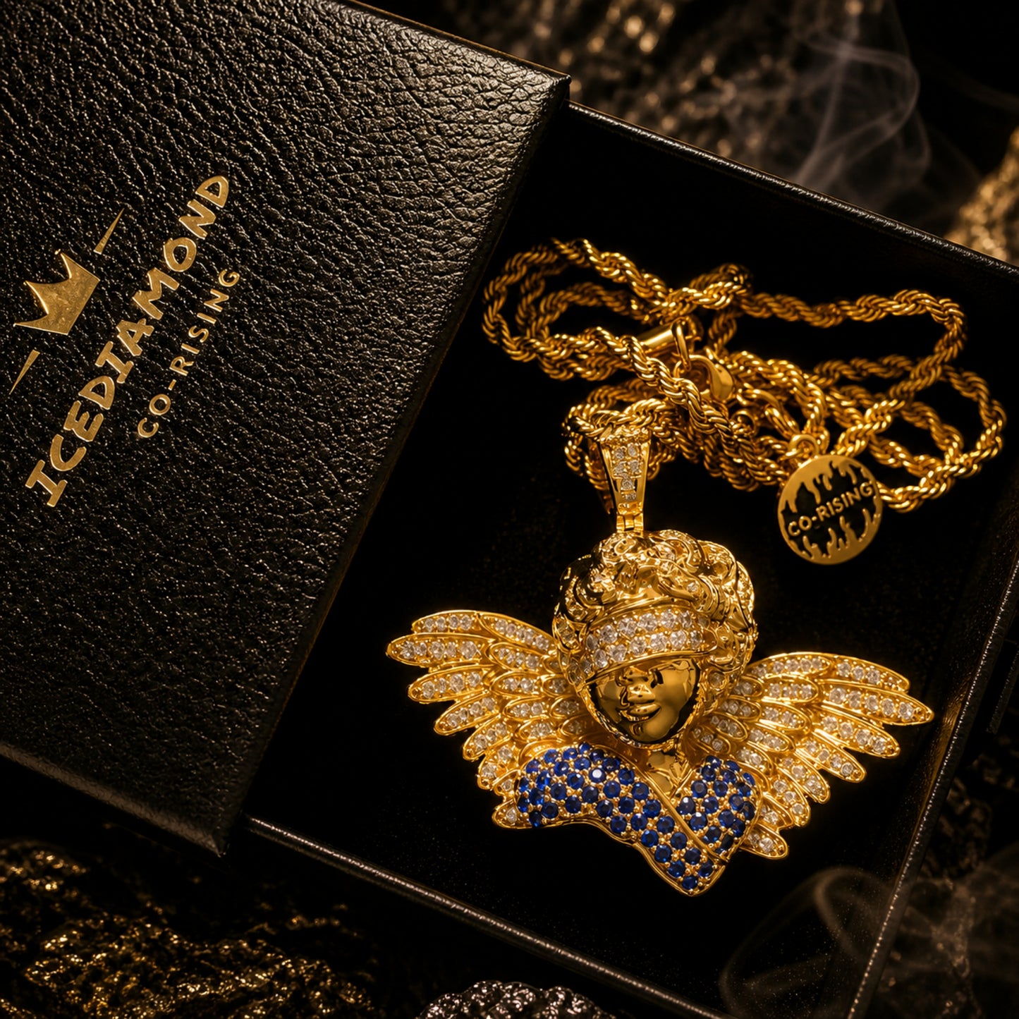 ICEDIAMOND TRUST BEYOND SIGHT pendant necklace in premium gift packaging
