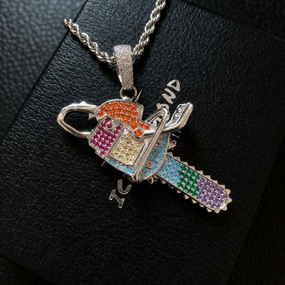 ICED OUT CZ DETAILS: Hand-set cubic zirconia stones create reflective shine under natural and indoor lighting while adding a playful luxury jewelry look
