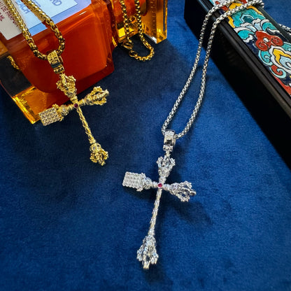 RULE YOUR PATH | Scepter Cross Pendant Necklace