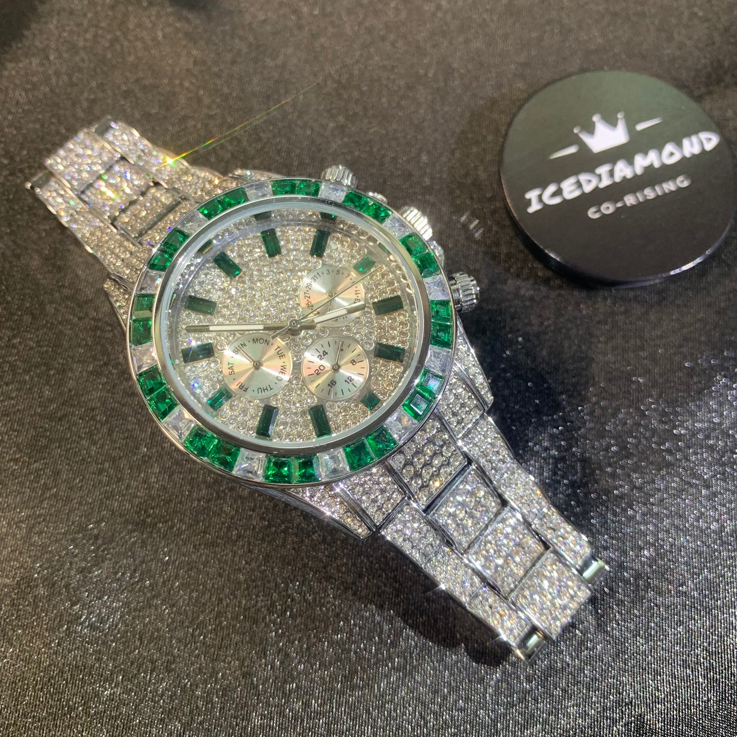 FULL SPECTRUM | 40mm Iced Multi-Dial Quartz Watch