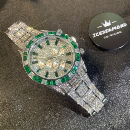 FULL SPECTRUM | 40mm Iced Multi-Dial Quartz Watch