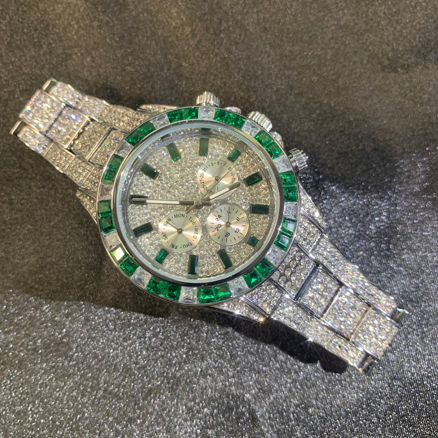 FULL SPECTRUM | 40mm Iced Multi-Dial Quartz Watch