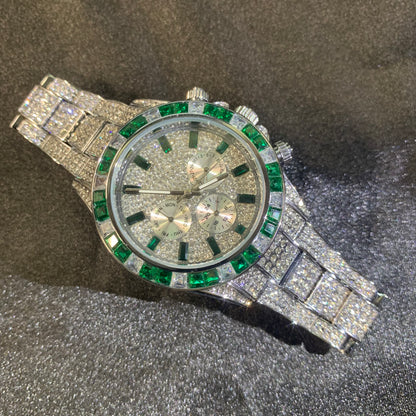FULL SPECTRUM | 40mm Iced Multi-Dial Quartz Watch