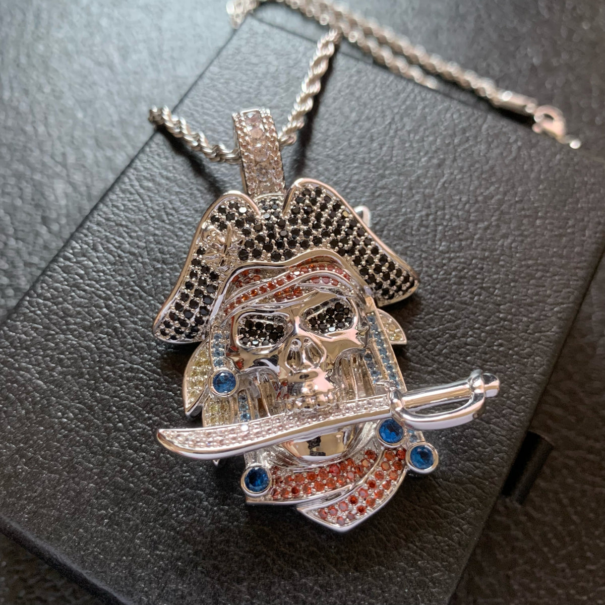 STORM MADE | Iced Pirate Skull Pendant Necklace