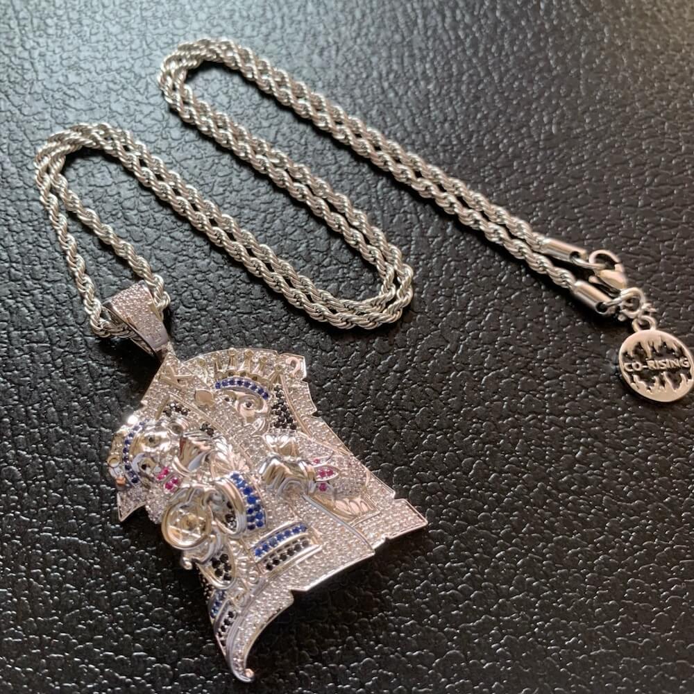 hip hop iced out pendant necklace for rapper