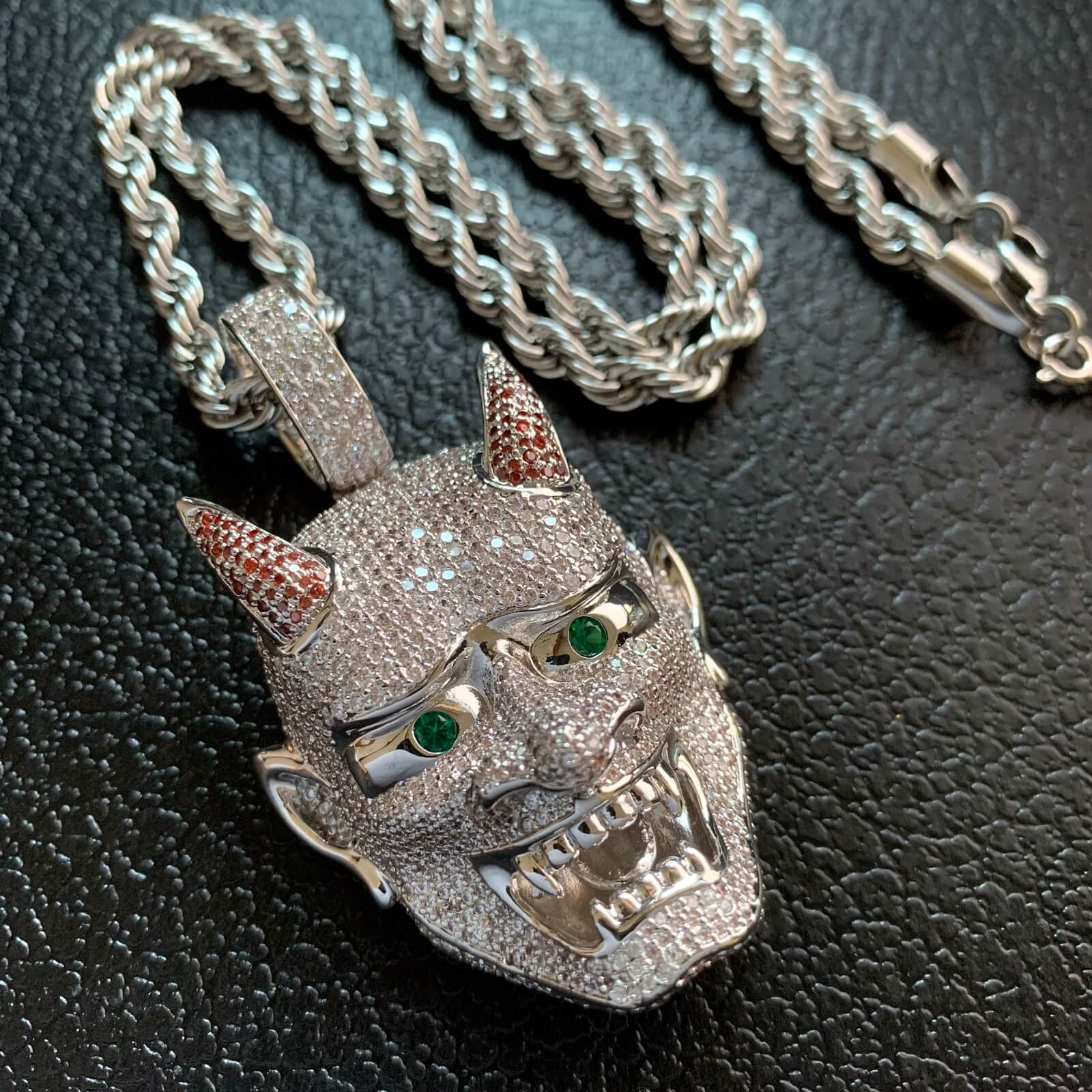 Halloween ghost mask necklace