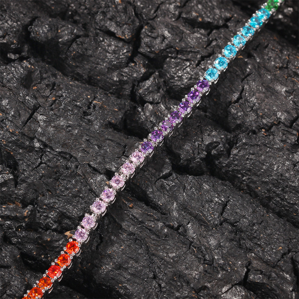 LIVE IN COLOR | Rainbow Tennis Chain & Bracelet