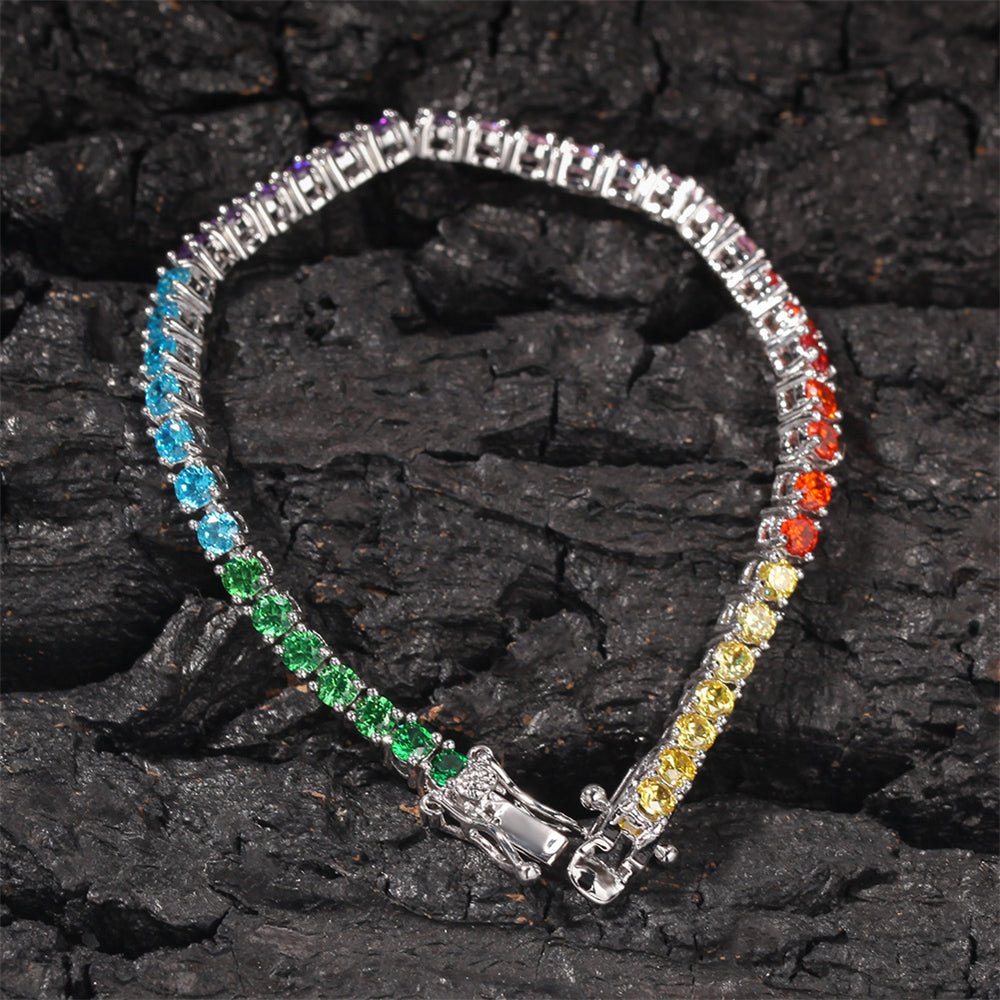 LIVE IN COLOR | Rainbow Tennis Chain & Bracelet