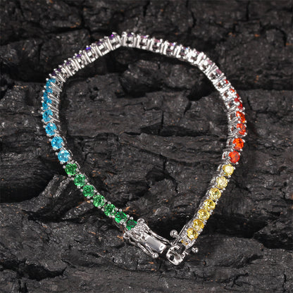 LIVE IN COLOR | Rainbow Tennis Chain & Bracelet