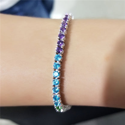 LIVE IN COLOR | Rainbow Tennis Chain & Bracelet