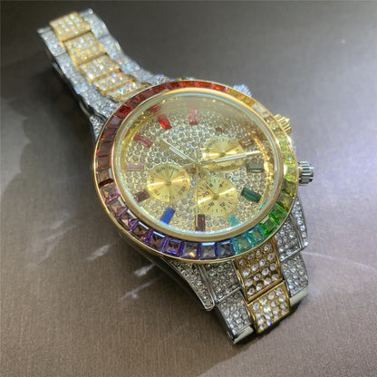 FULL SPECTRUM | 40mm Iced Multi-Dial Quartz Watch