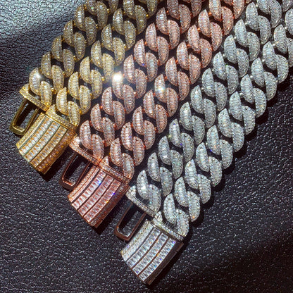 BEND THE RULES | 20mm Arc Baguette Cuban Chain