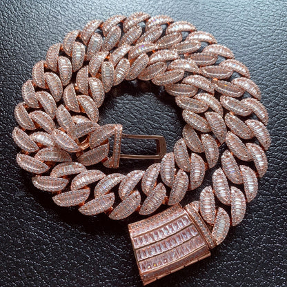 BEND THE RULES | 20mm Arc Baguette Cuban Chain
