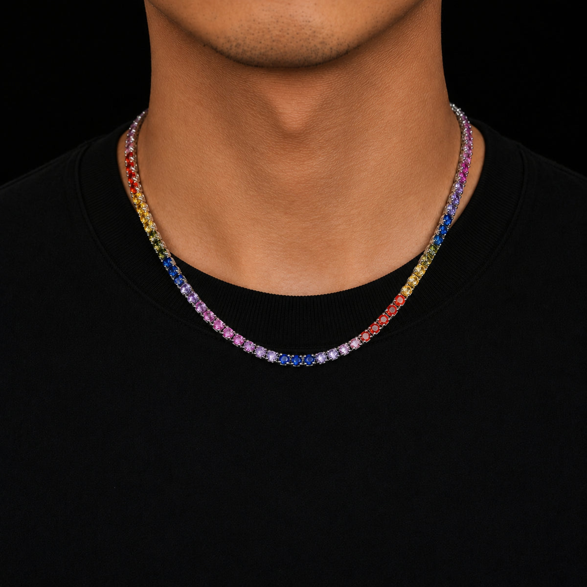LIVE IN COLOR | Rainbow Tennis Chain & Bracelet