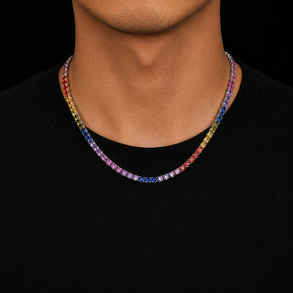 LIVE IN COLOR | Rainbow Tennis Chain & Bracelet