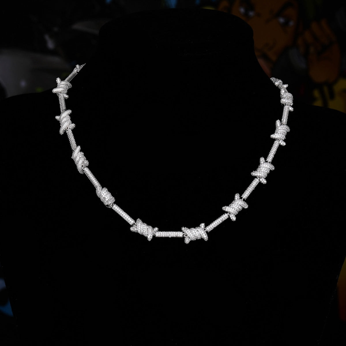 SET BOUNDARIES | 8mm Iced Barbed Wire Chain