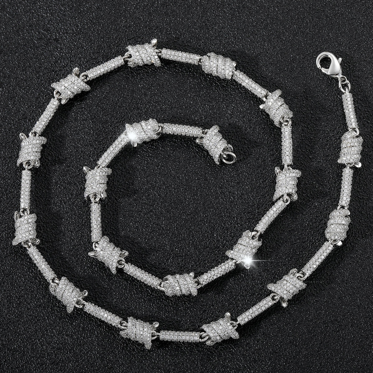 SET BOUNDARIES | 8mm Iced Barbed Wire Chain