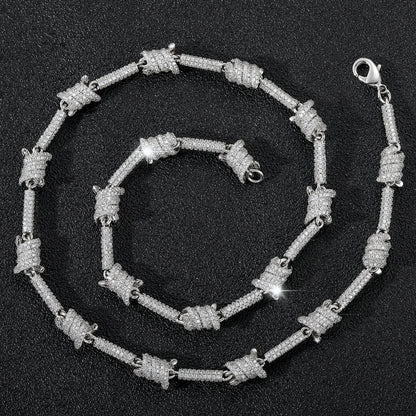 SET BOUNDARIES | 8mm Iced Barbed Wire Chain