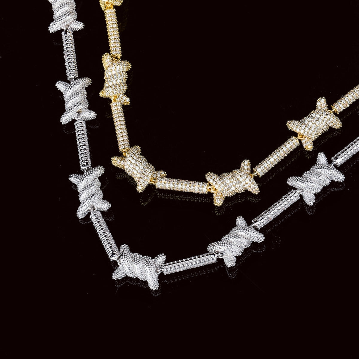 SET BOUNDARIES | 8mm Iced Barbed Wire Chain