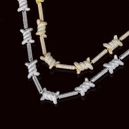 SET BOUNDARIES | 8mm Iced Barbed Wire Chain