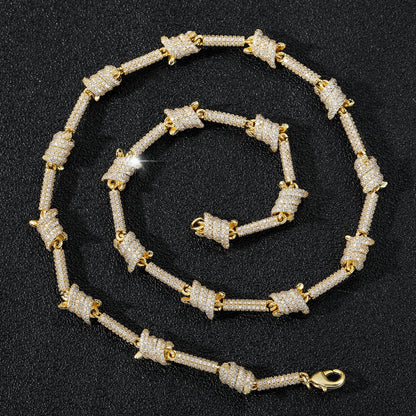 SET BOUNDARIES | 8mm Iced Barbed Wire Chain