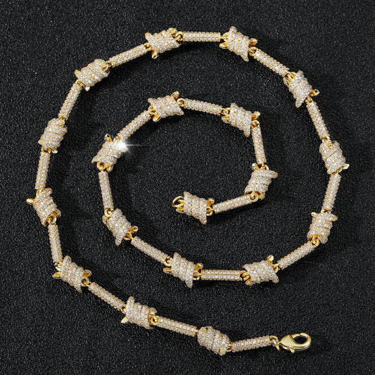 SET BOUNDARIES | 8mm Iced Barbed Wire Chain