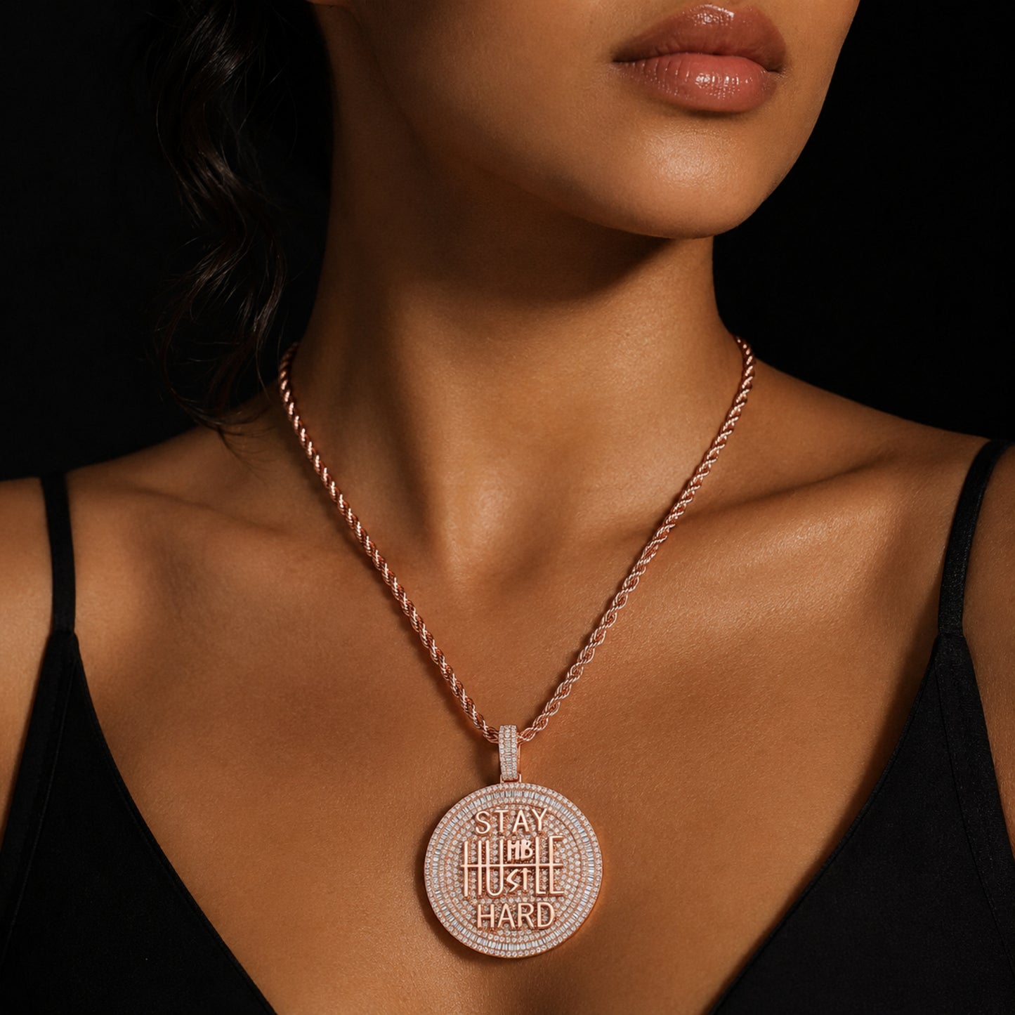 STAY HARD | Statement Pendant Necklace