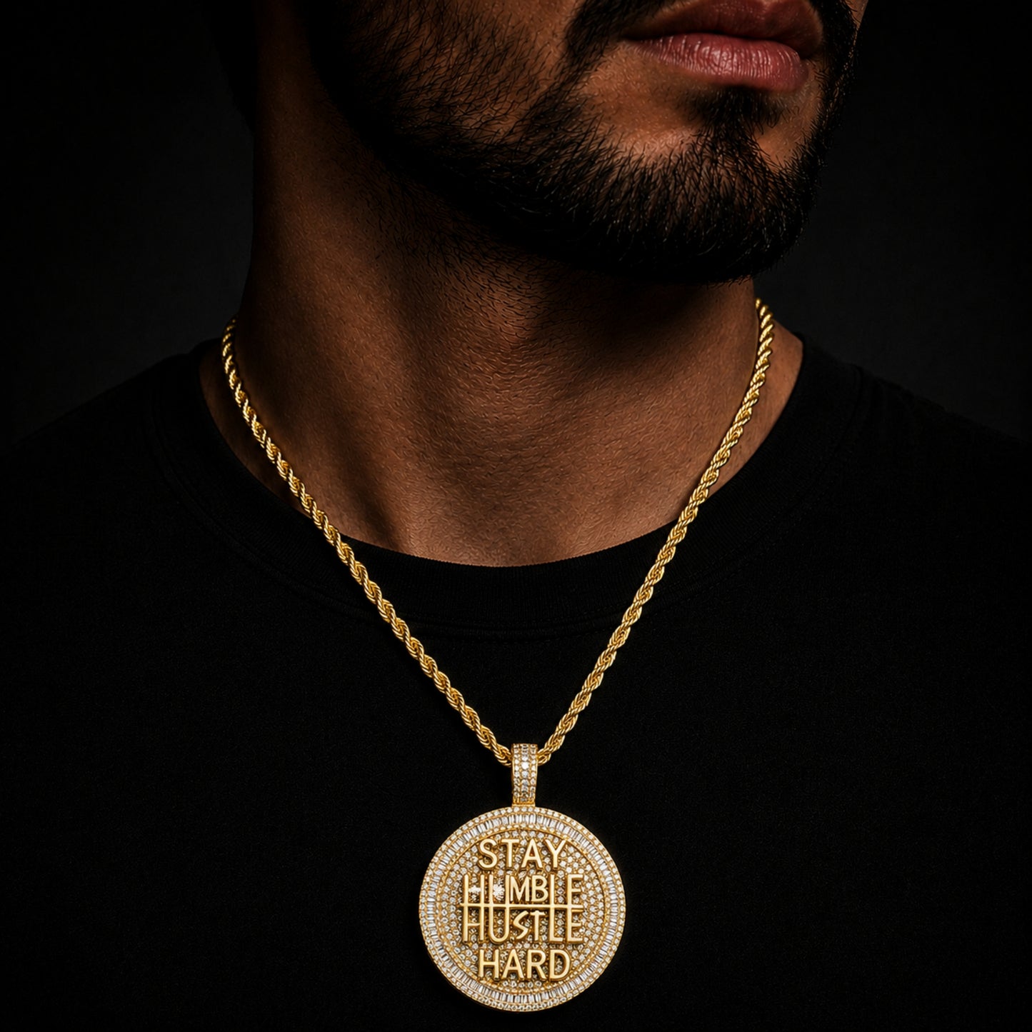 STAY HARD | Statement Pendant Necklace