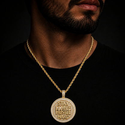 STAY HARD | Statement Pendant Necklace