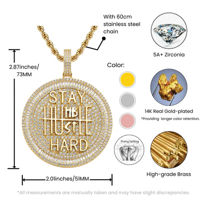 STAY HARD | Statement Pendant Necklace