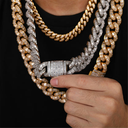 SET THE BAR | 20mm Baguette CZ Iced Cuban Chain