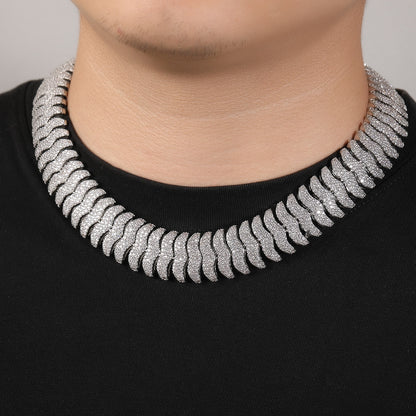 SET THE PACE | 22mm Iced Sculpted Cuban Chain