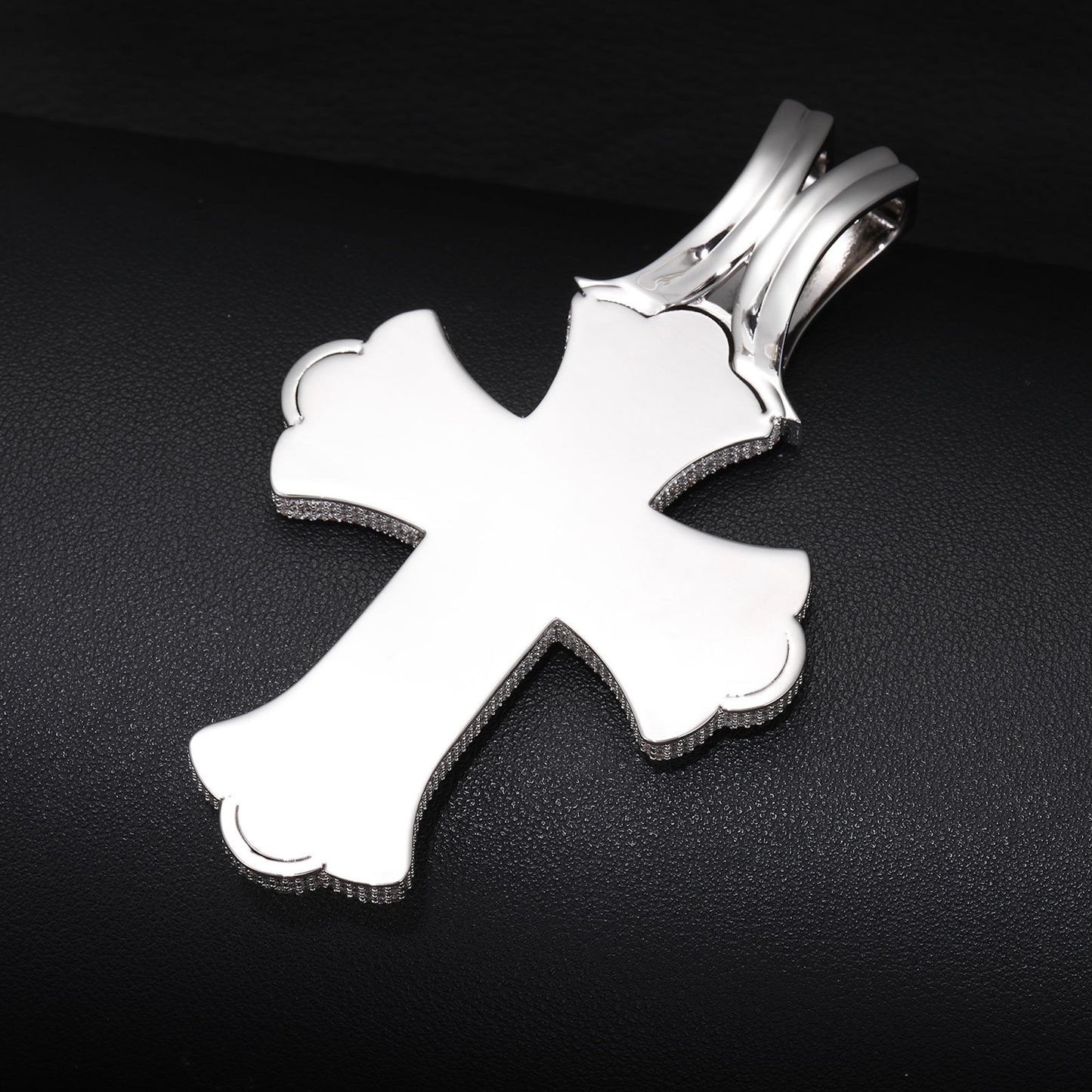 ICEDIAMOND Super Cool Jumbo Iced Out Cross Pendant Necklace for Men