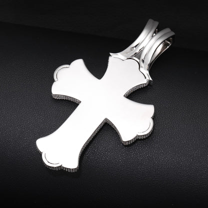 ICEDIAMOND Super Cool Jumbo Iced Out Cross Pendant Necklace for Men