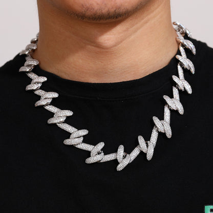 HOOKED ON MOTION | 23mm Iced Interlocking Link Chain