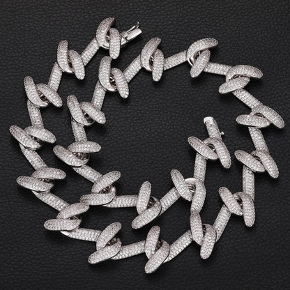 HOOKED ON MOTION | 23mm Iced Interlocking Link Chain